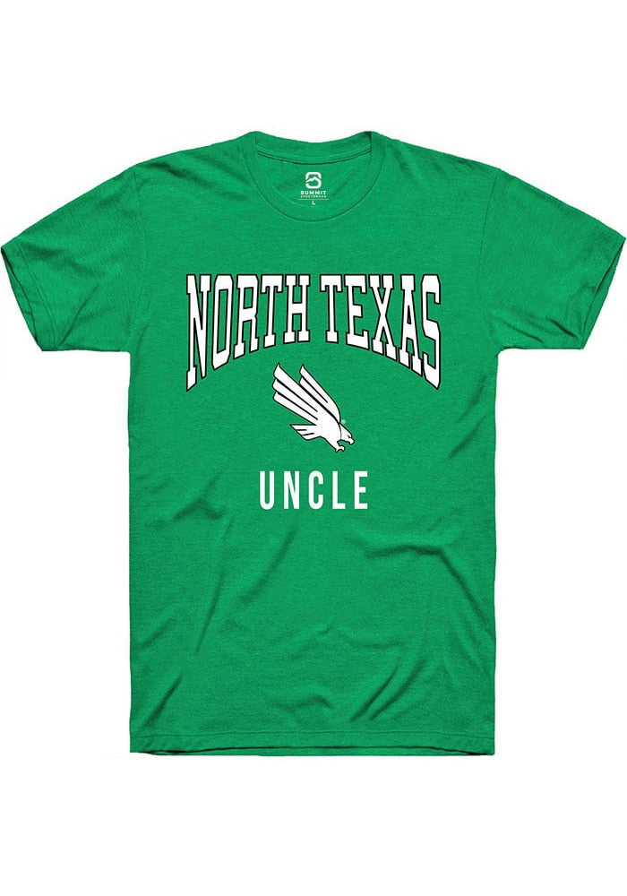North Texas Mean Green Kelly Green Uncle Short Sleeve T-Shirt