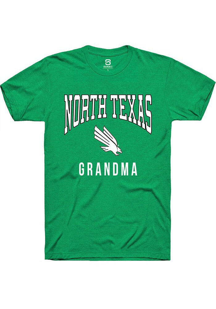 North Texas Mean Green Kelly Green Grandma Short Sleeve T-Shirt