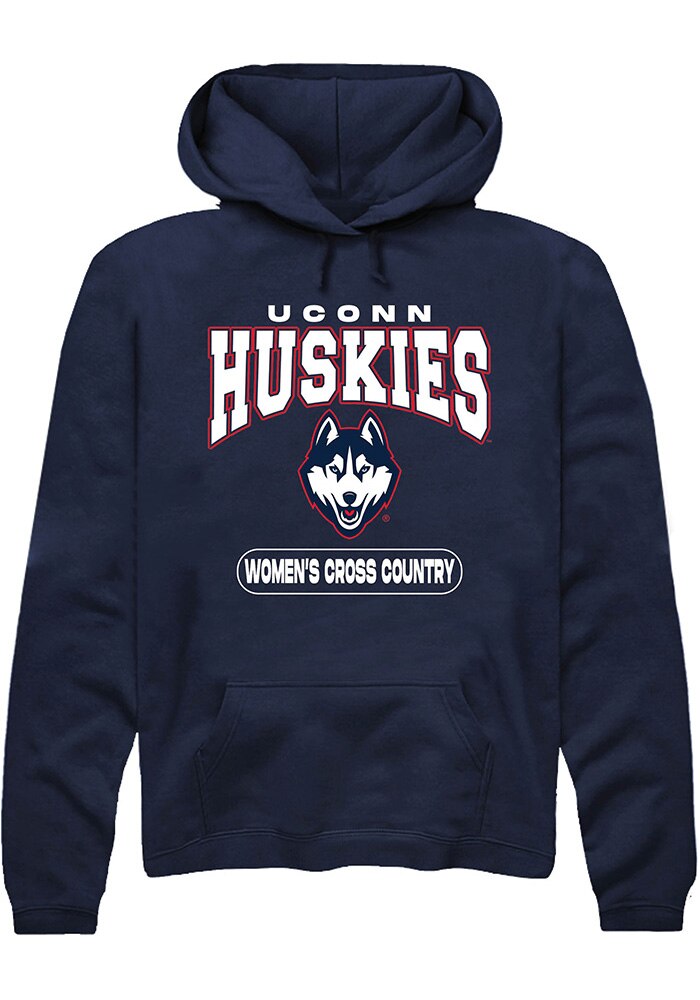 UConn Huskies Unisex Womens Cross Country Navy Hoodie