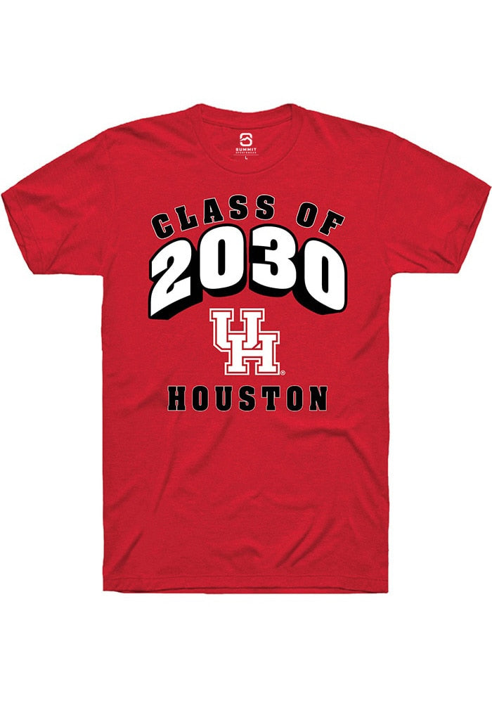 Houston Cougars Red Class of 2030 Short Sleeve T-Shirt