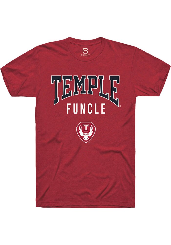 Temple Owls Cardinal Funcle Short Sleeve T-Shirt