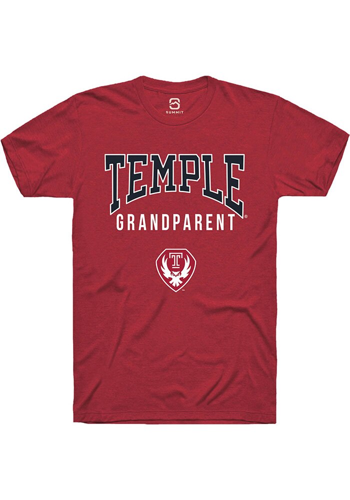 Temple Owls Cardinal Grandparent Short Sleeve T-Shirt