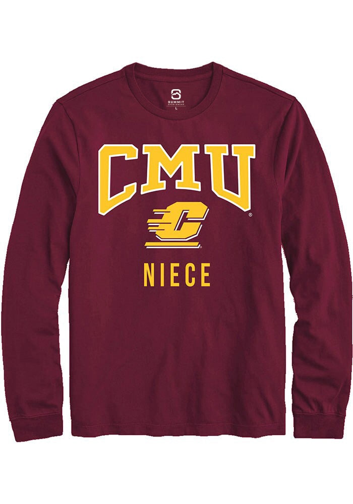 Central Michigan Chippewas Maroon Niece Long Sleeve T-Shirt