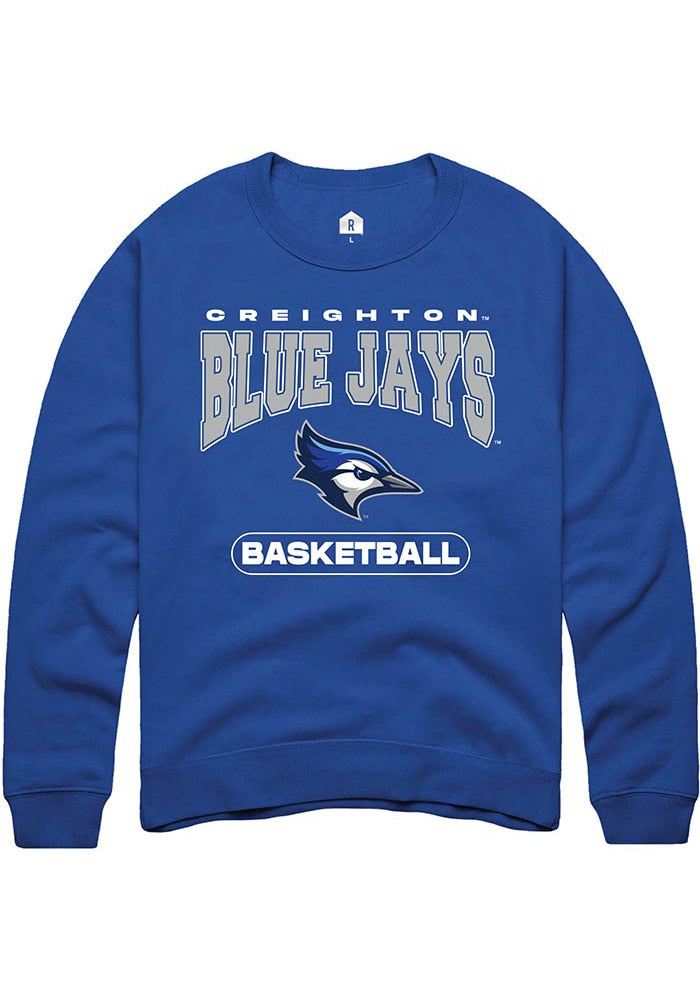 Creighton Bluejays Mens Blue Basketball Long Sleeve Crew Sweatshirt
