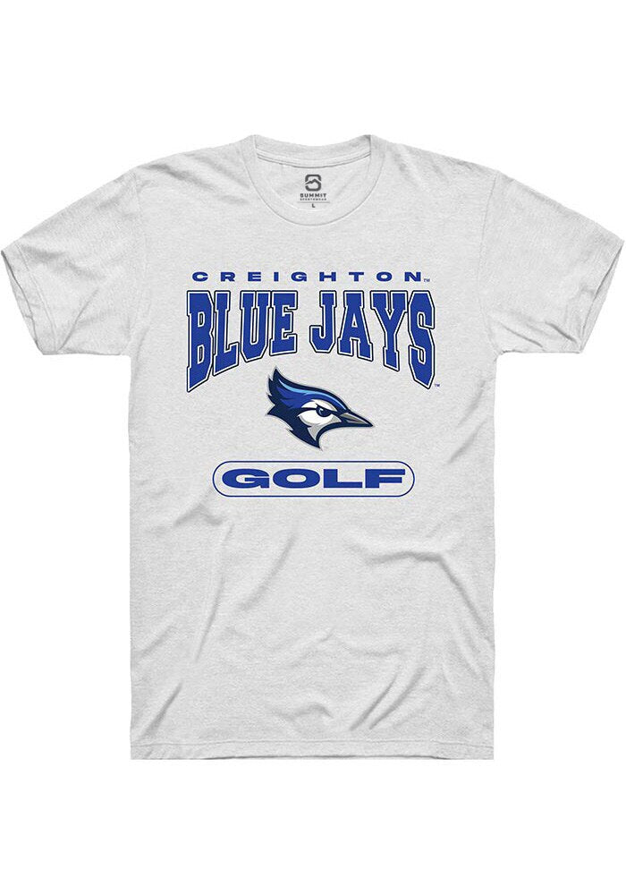 Creighton Bluejays White Golf Short Sleeve T-Shirt