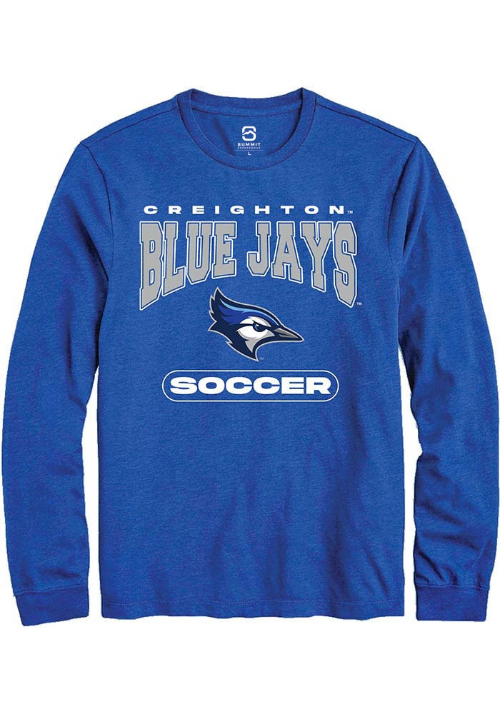 Creighton Bluejays Blue Soccer Long Sleeve T-Shirt