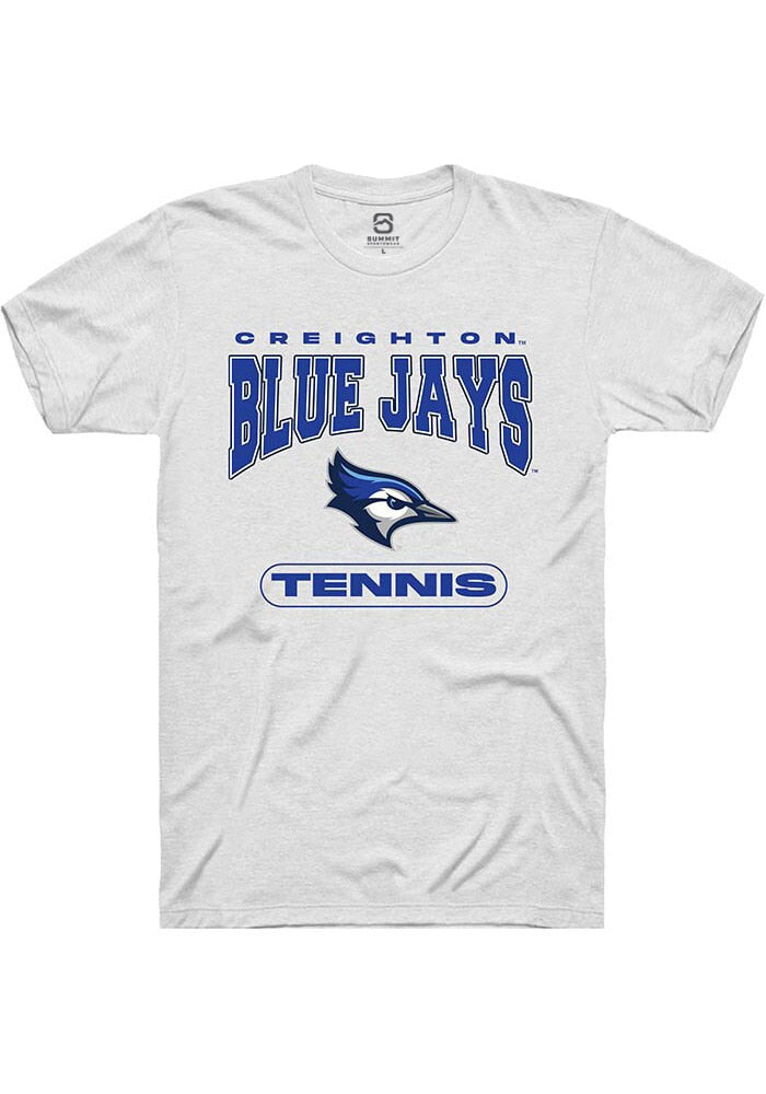 Creighton Bluejays White Tennis Short Sleeve T-Shirt