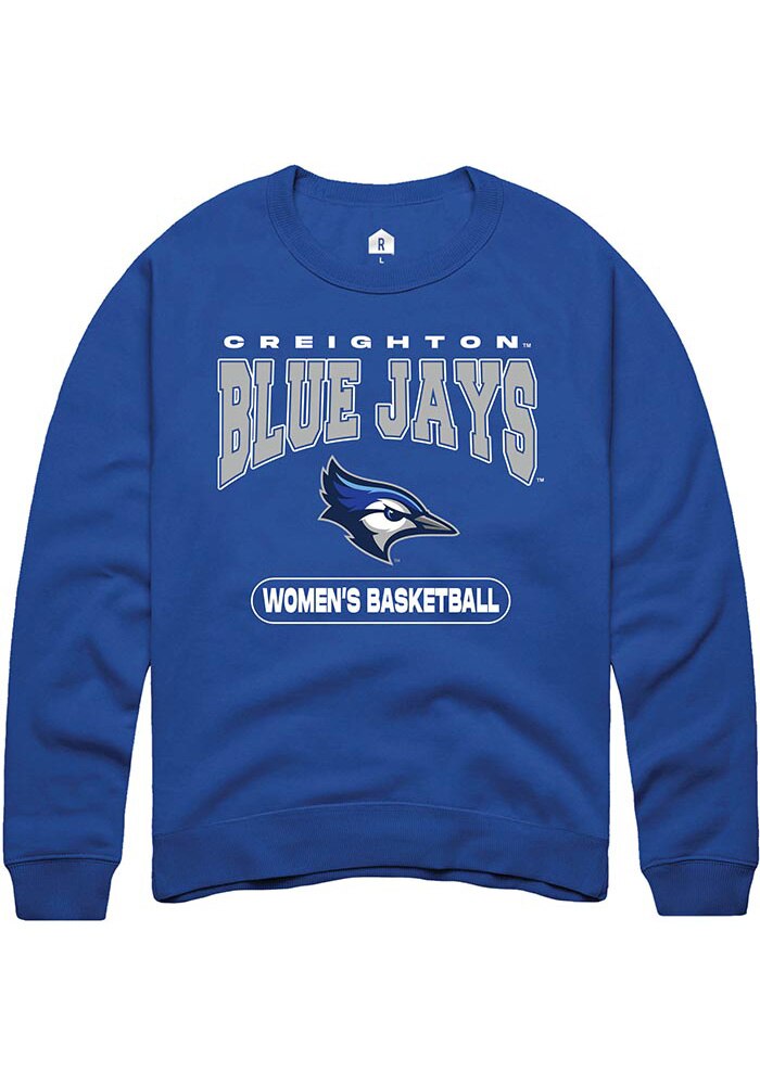 Creighton Bluejays Mens Blue Women's Basketball Long Sleeve Crew Sweatshirt