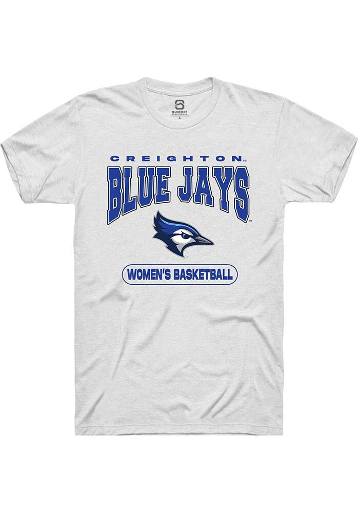 Creighton Bluejays White Women's Basketball Short Sleeve T-Shirt