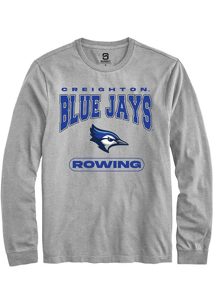 Creighton Bluejays Grey Rowing Long Sleeve T-Shirt