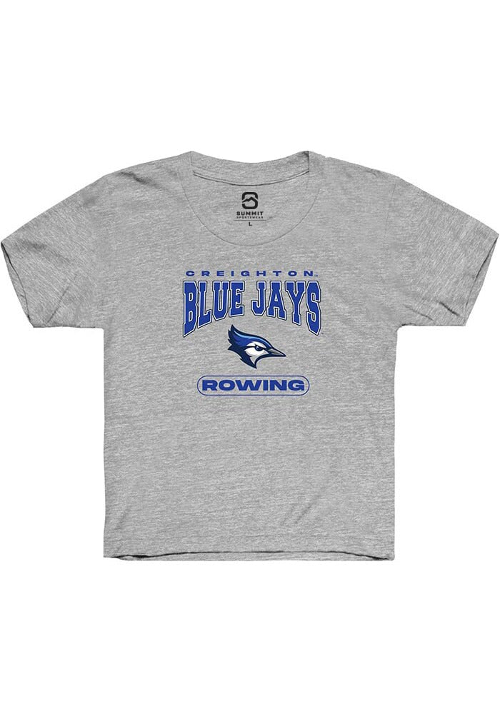 Creighton Bluejays Youth Grey Rowing Short Sleeve T-Shirt