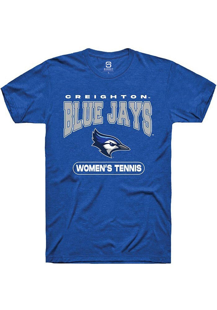 Creighton Bluejays Blue Women's Tennis Short Sleeve T-Shirt