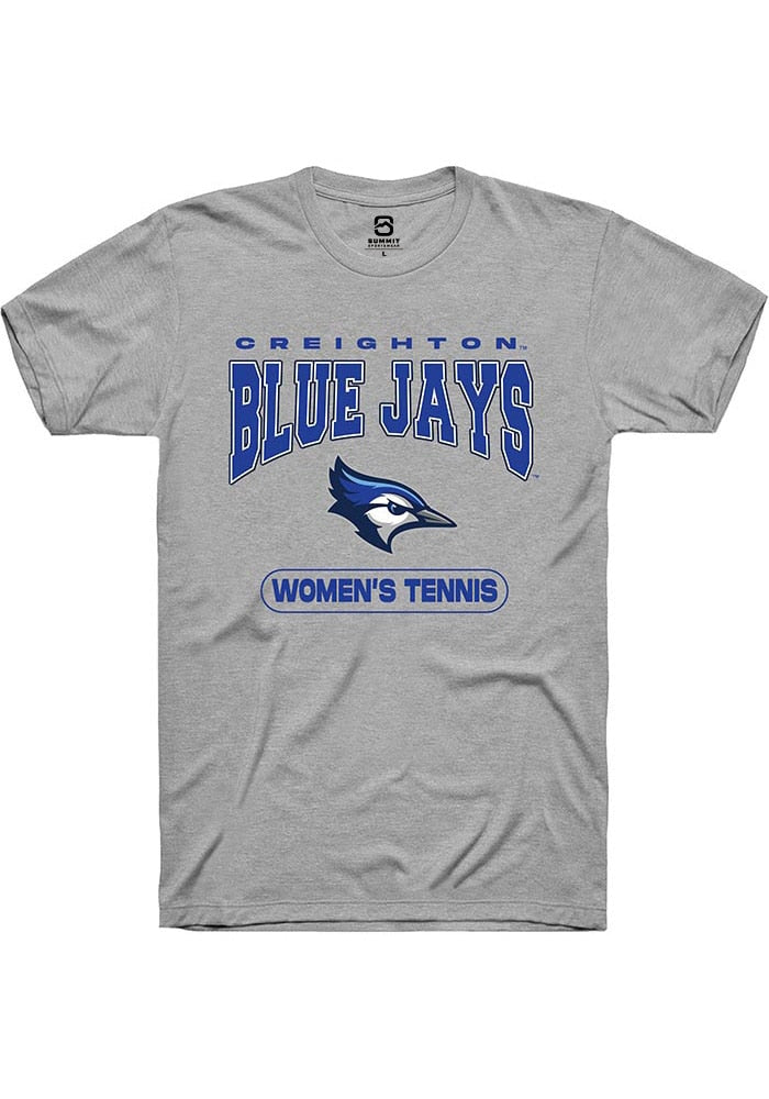 Creighton Bluejays Grey Women's Tennis Short Sleeve T-Shirt