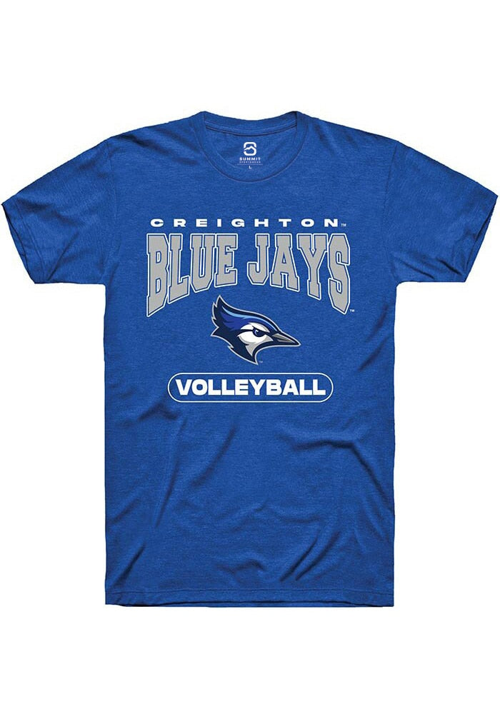 Creighton Bluejays Blue Volleyball Short Sleeve T-Shirt