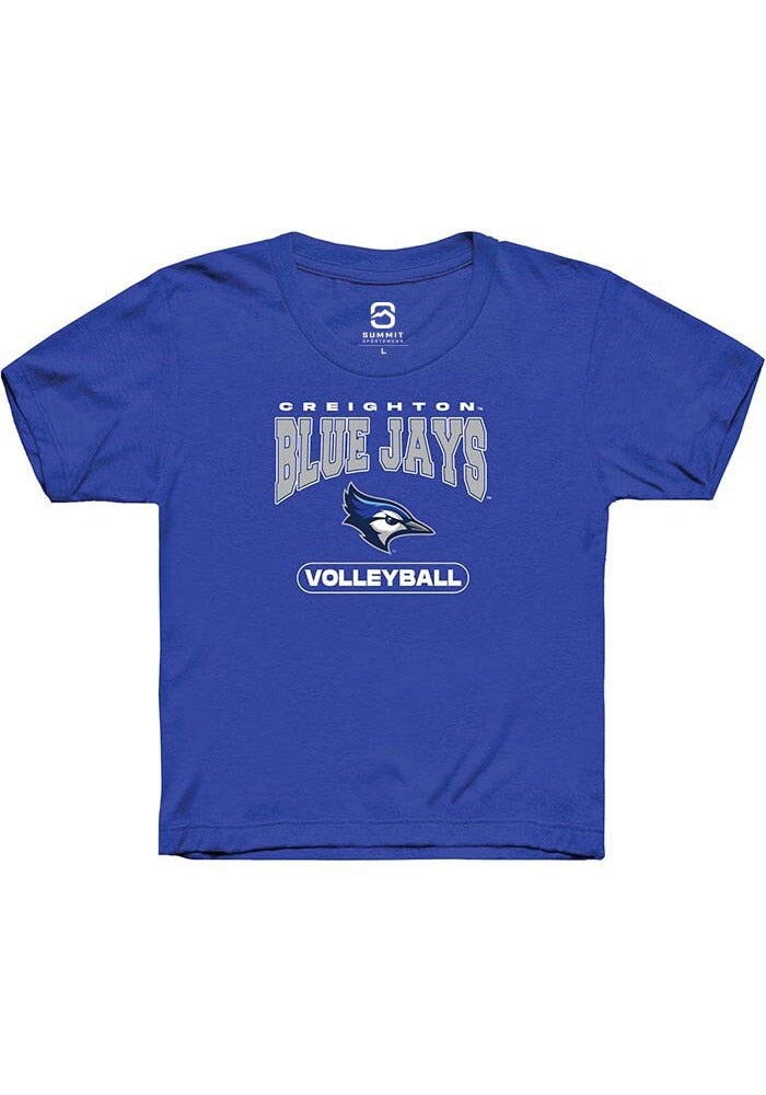 Creighton Bluejays Youth Blue Volleyball Short Sleeve T-Shirt