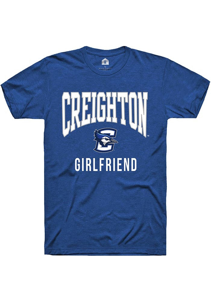 Creighton Bluejays Navy Blue Girlfriend Short Sleeve T-Shirt
