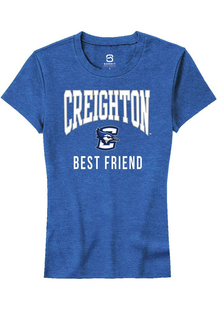 Creighton Bluejays Womens Blue Best Friend Short Sleeve T-Shirt