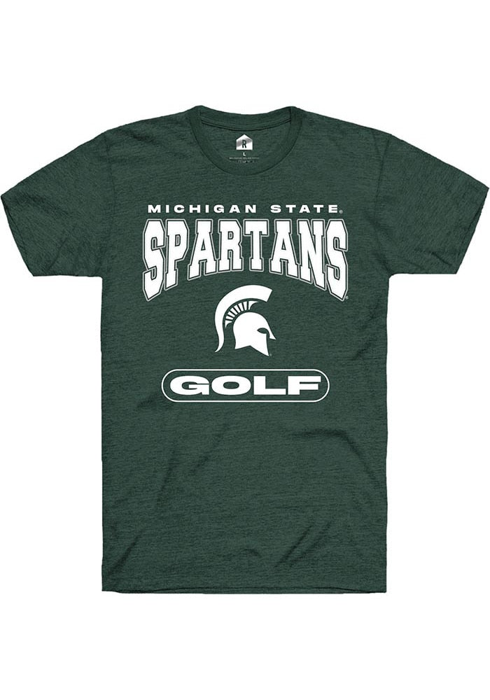 Michigan State Spartans Green Golf Short Sleeve T-Shirt