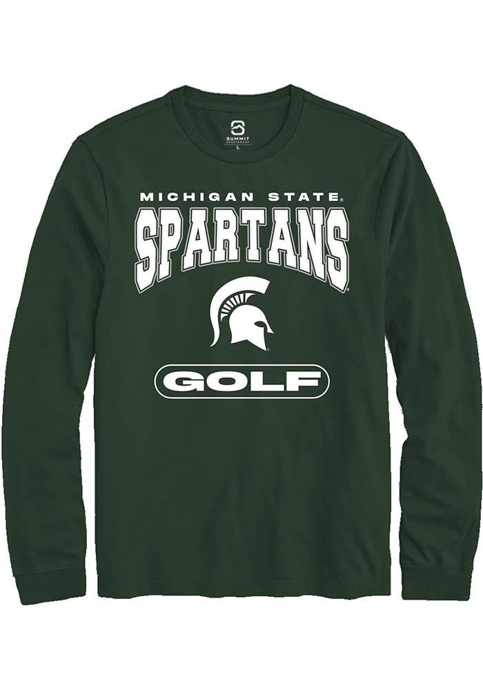 Michigan State Spartans Green Golf Long Sleeve T-Shirt