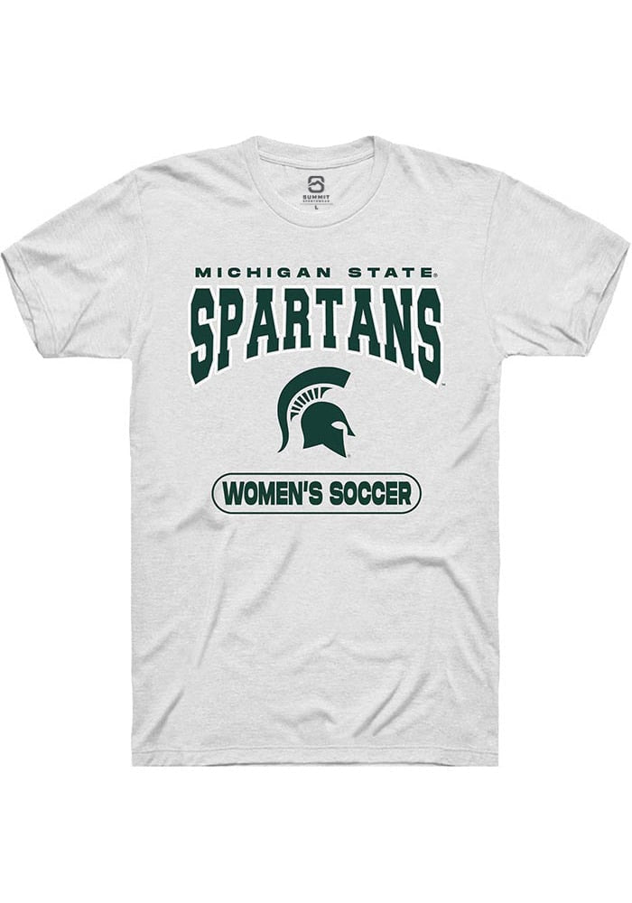 Michigan State Spartans White Women's Soccer Short Sleeve T-Shirt