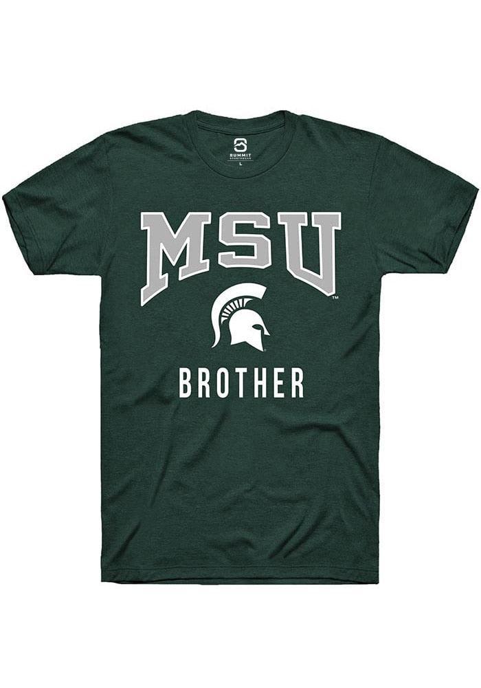 Michigan State Spartans Green Brother Short Sleeve T-Shirt