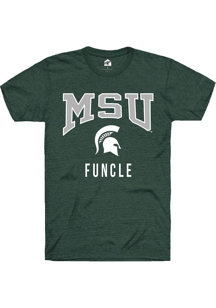 Michigan State Spartans Green Funcle Short Sleeve T-Shirt