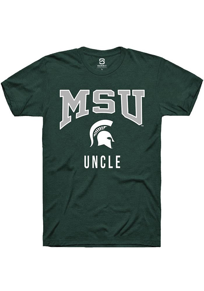 Michigan State Spartans Green Uncle Short Sleeve T-Shirt