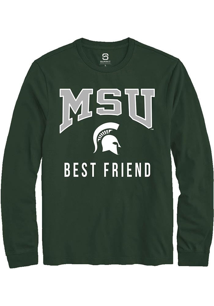 Michigan State Spartans Green Best Friend Long Sleeve T-Shirt
