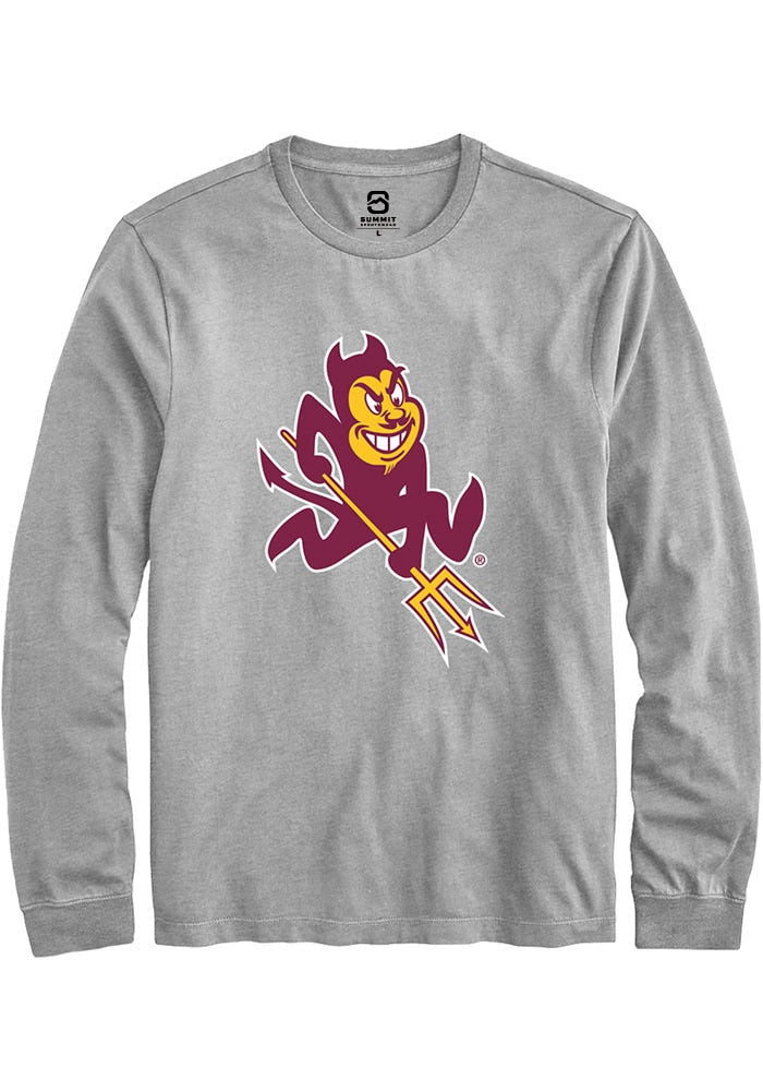 Arizona State Sun Devils Grey Alt Logo Long Sleeve T-Shirt