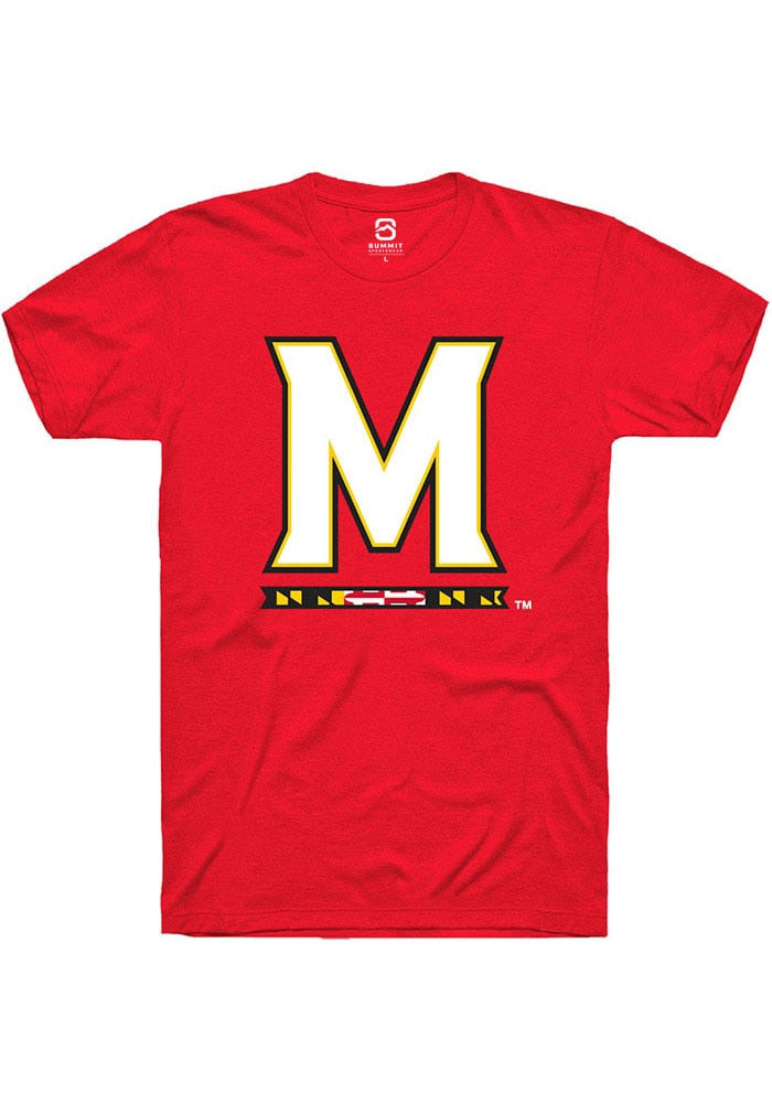 Maryland Terrapins Red Primary Short Sleeve T-Shirt