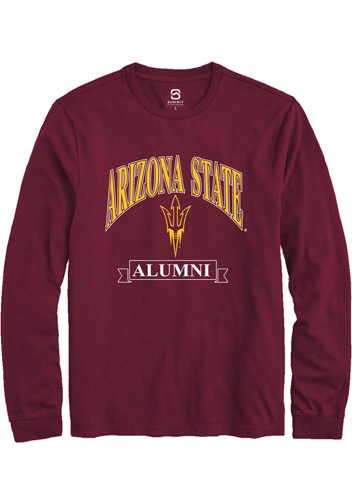 Arizona State Sun Devils Maroon Alumni Banner Long Sleeve T-Shirt