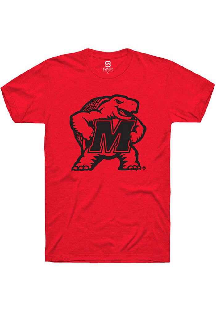 Maryland Terrapins Red Alt Logo Short Sleeve T-Shirt