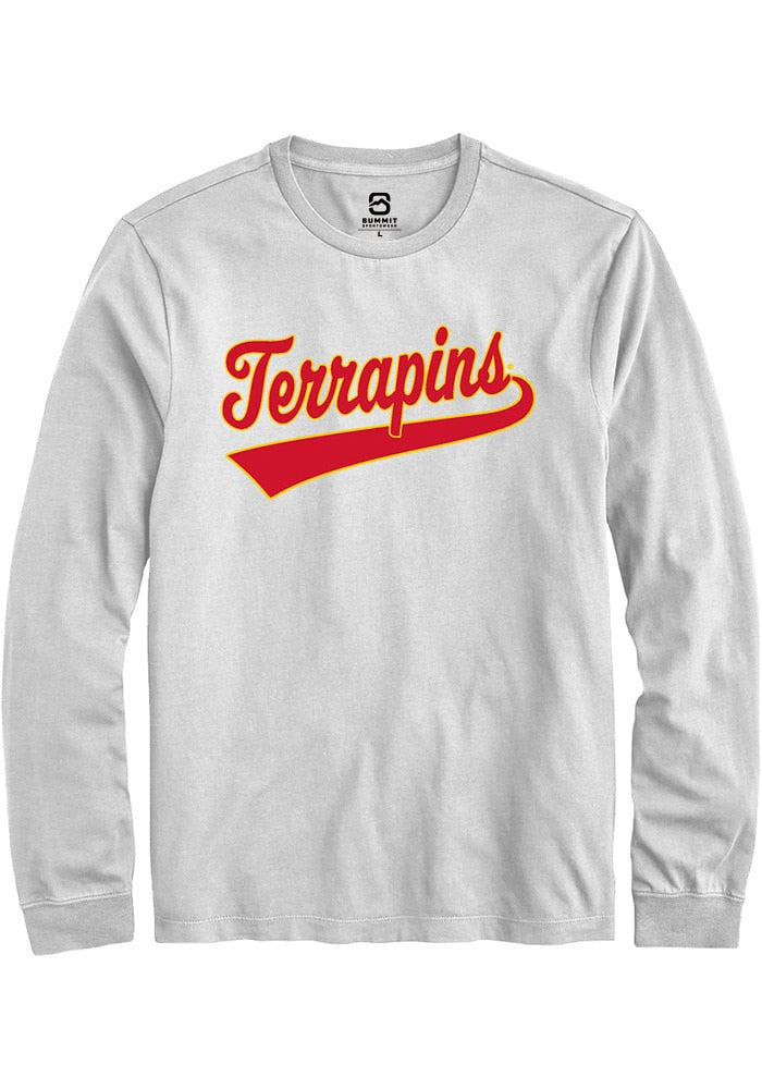 Maryland Terrapins White Tail Long Sleeve T-Shirt