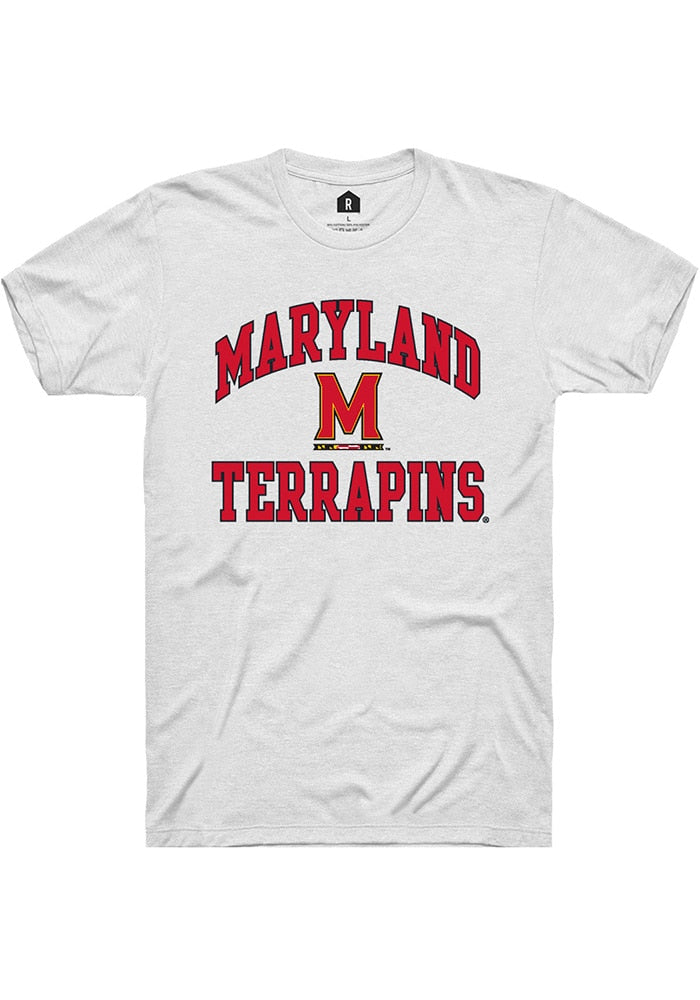 Maryland Terrapins White No 1 Neutral Short Sleeve T-Shirt