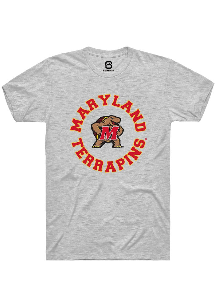 Maryland Terrapins Ash Circle Short Sleeve T-Shirt