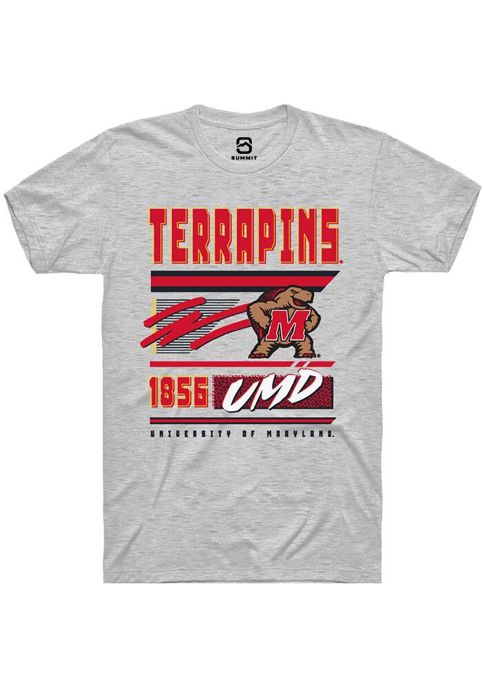 Maryland Terrapins Ash Retro Short Sleeve T-Shirt