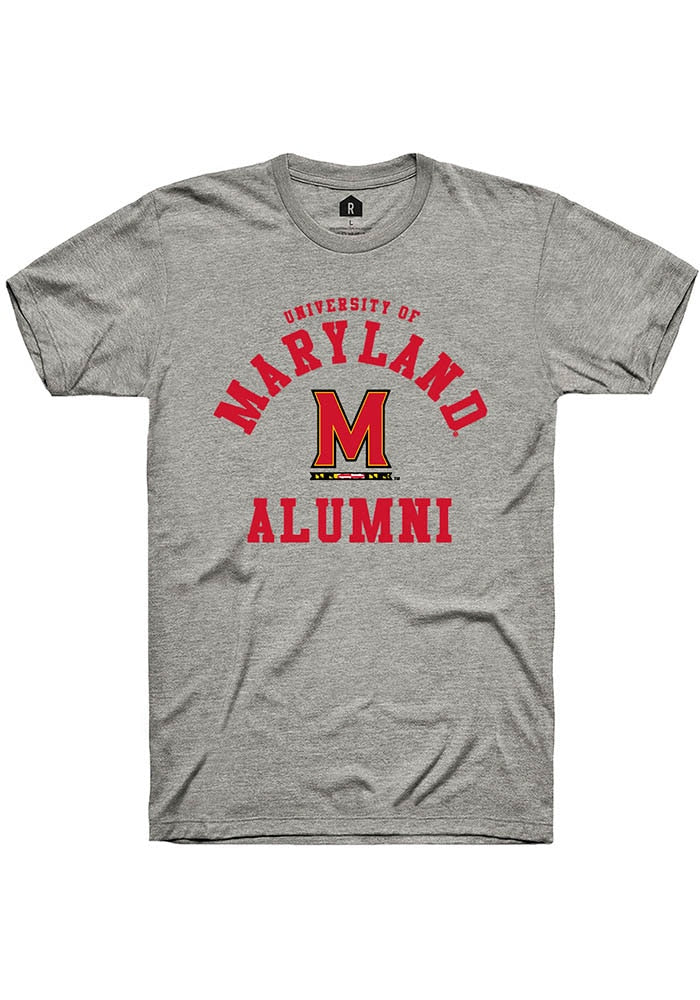 Maryland Terrapins Grey Alumni Arch Short Sleeve T-Shirt