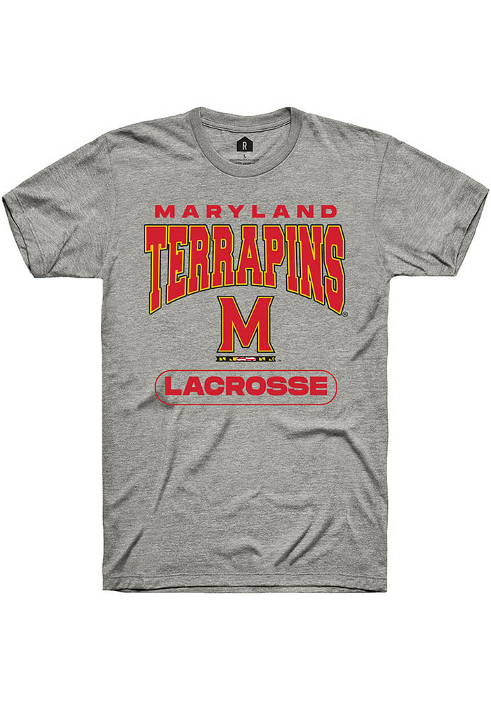 Maryland Terrapins Grey Lacrosse Short Sleeve T-Shirt