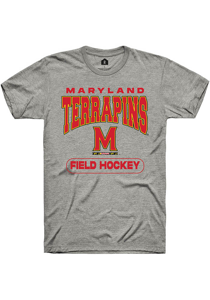 Maryland Terrapins Grey Field Hockey Short Sleeve T-Shirt