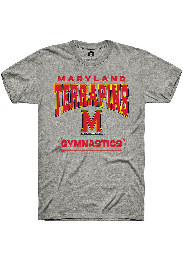 Maryland Terrapins Grey Gymnastics Short Sleeve T-Shirt