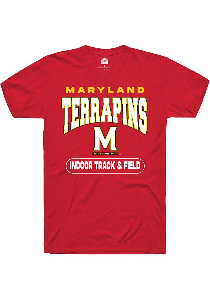Maryland Terrapins Red Indoor Track & Field Short Sleeve T-Shirt