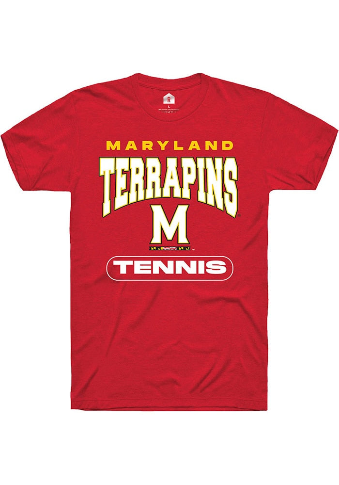 Maryland Terrapins Red Tennis Short Sleeve T-Shirt