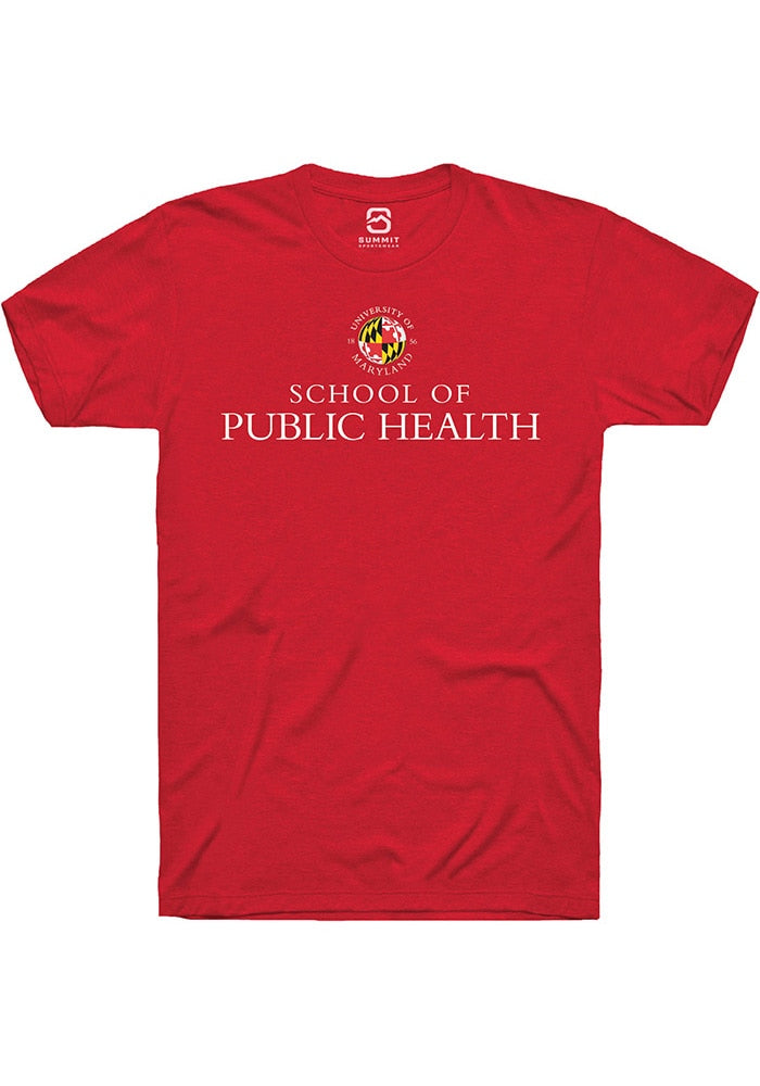 Maryland Terrapins Red School of Public Health Short Sleeve T-Shirt