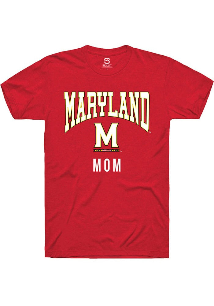 Maryland Terrapins Red Mom Short Sleeve T-Shirt