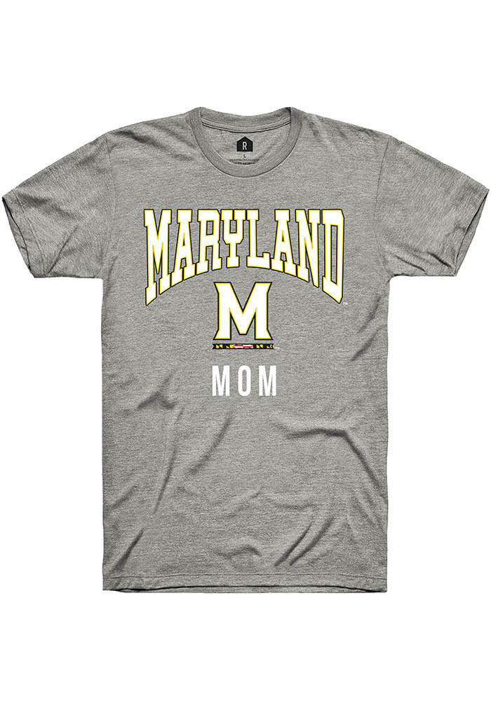 Maryland Terrapins Grey Mom Short Sleeve T-Shirt