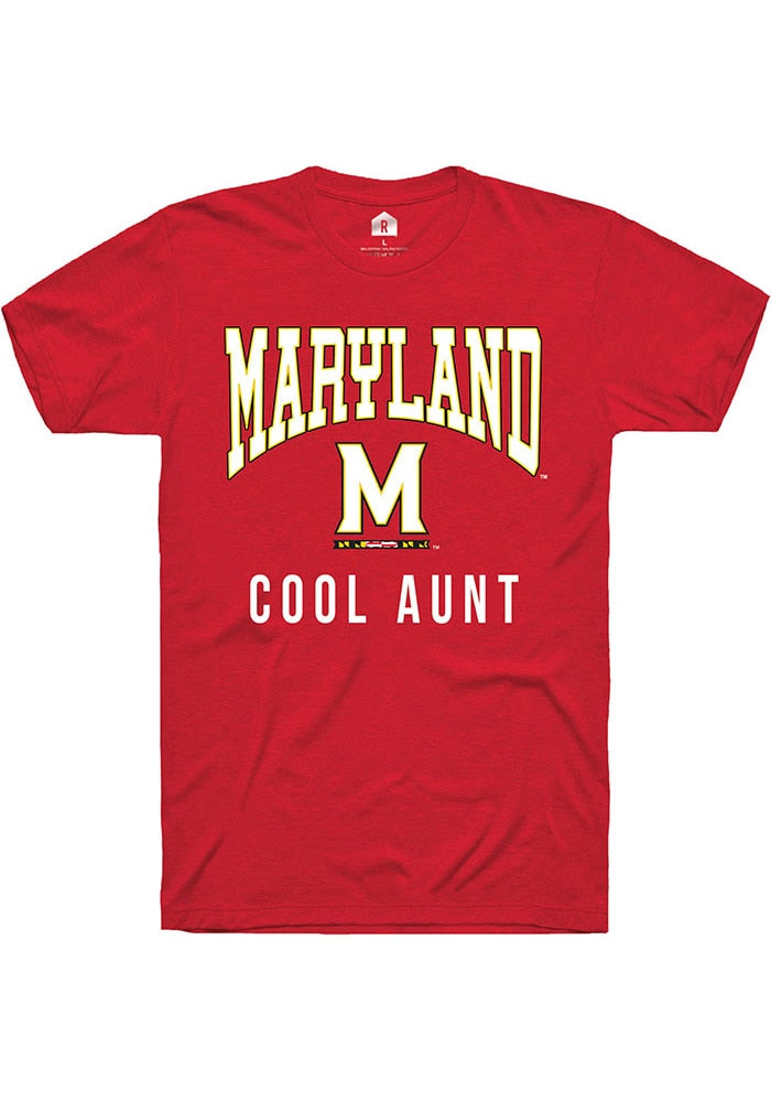 Maryland Terrapins Red Cool Aunt Short Sleeve T-Shirt