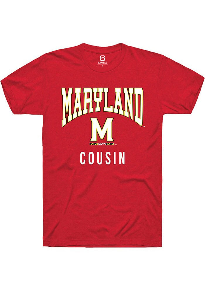 Maryland Terrapins Red Cousin Short Sleeve T-Shirt