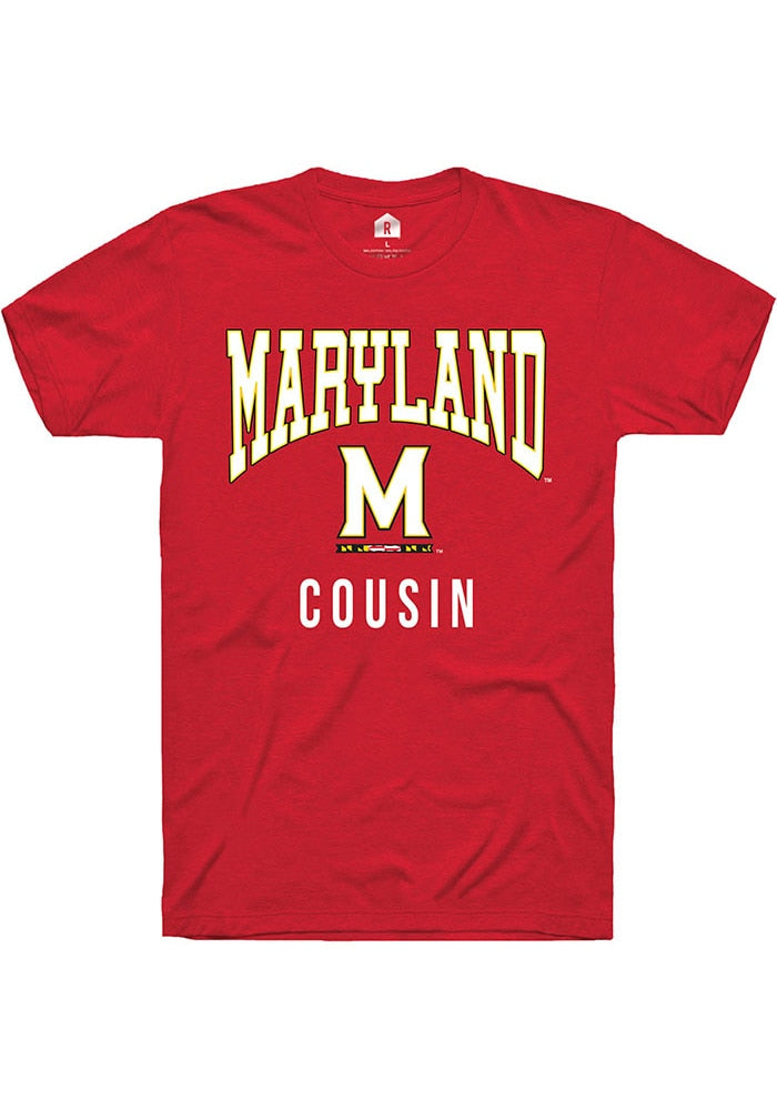 Maryland Terrapins Red Cousin Short Sleeve T-Shirt