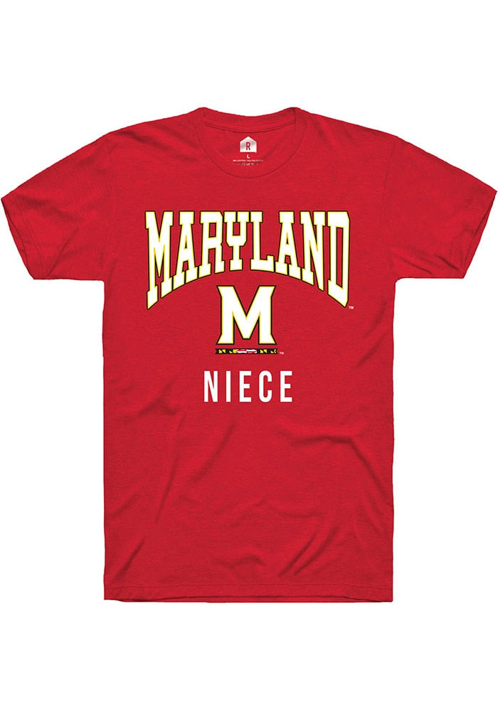 Maryland Terrapins Red Niece Short Sleeve T-Shirt