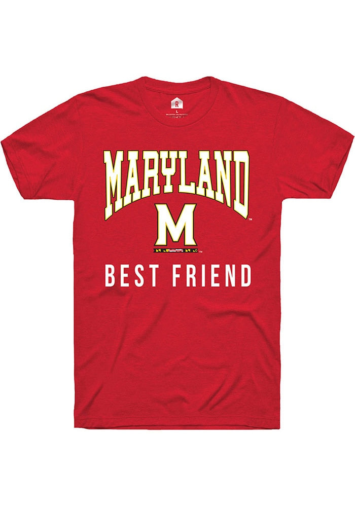 Maryland Terrapins Red Best Friend Short Sleeve T-Shirt